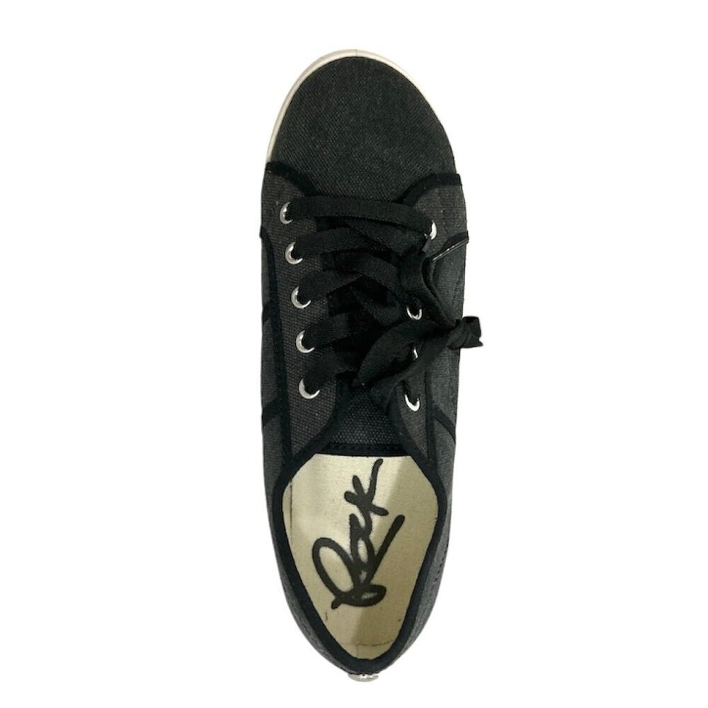 Rock & Candy SHIANN Women's Canvas Lace-Up Sneakers Black Size 9 - Picture 5 of 7